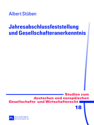 cover image of Jahresabschlussfeststellung und Gesellschafteranerkenntnis
